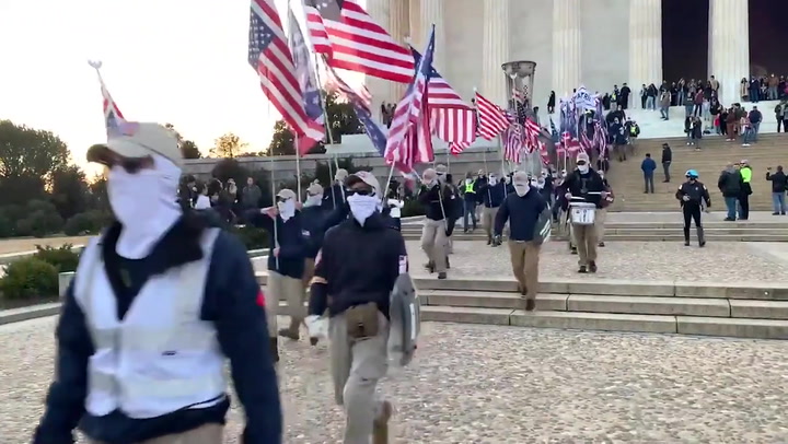 racist devils marching in Washington DC