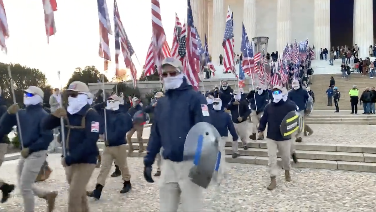 Racist fascist devils marching at the Washington Mall