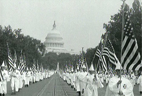 ungodly Kluxers marching in Washington DC 100 years ago. Thanks to Trump it may happen again.
