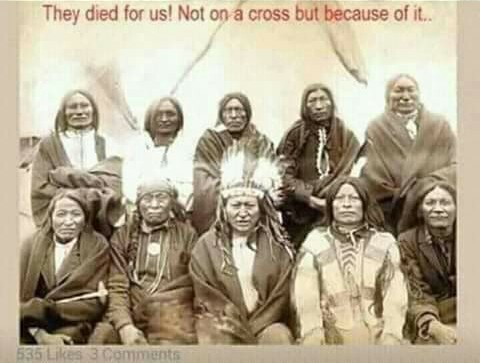Native Americans died because of Christian cross