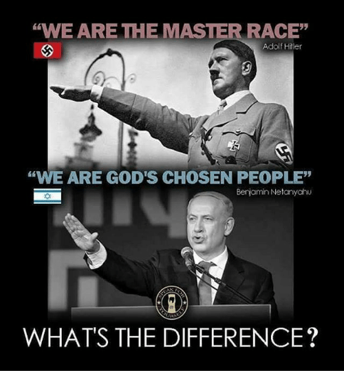 #1 the master race and the chosen people mentality is same evil