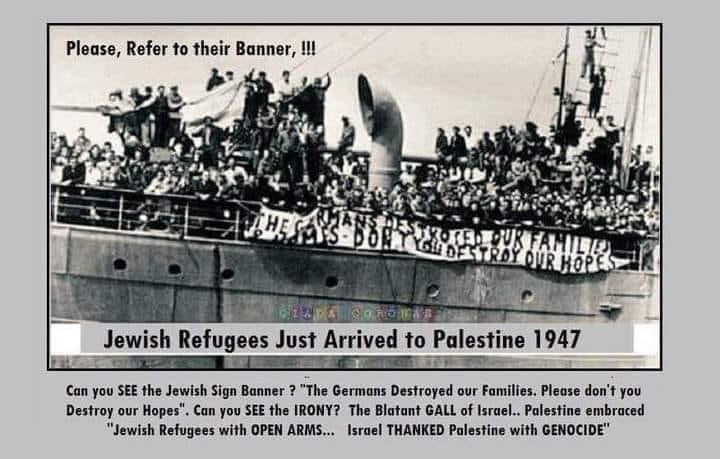 Jewish people arrive in Palestine