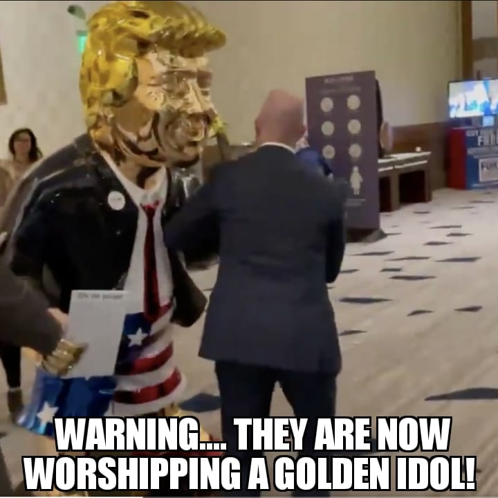 #1 Trump is their golden idol.