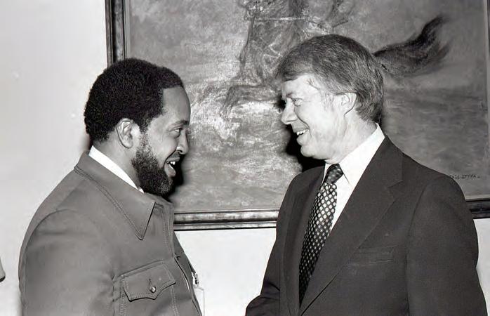 Imam Wallace D. Mohammed and President Carter