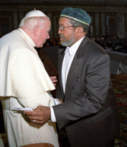 Imam Wallace Mohammed and Pope John Paul II