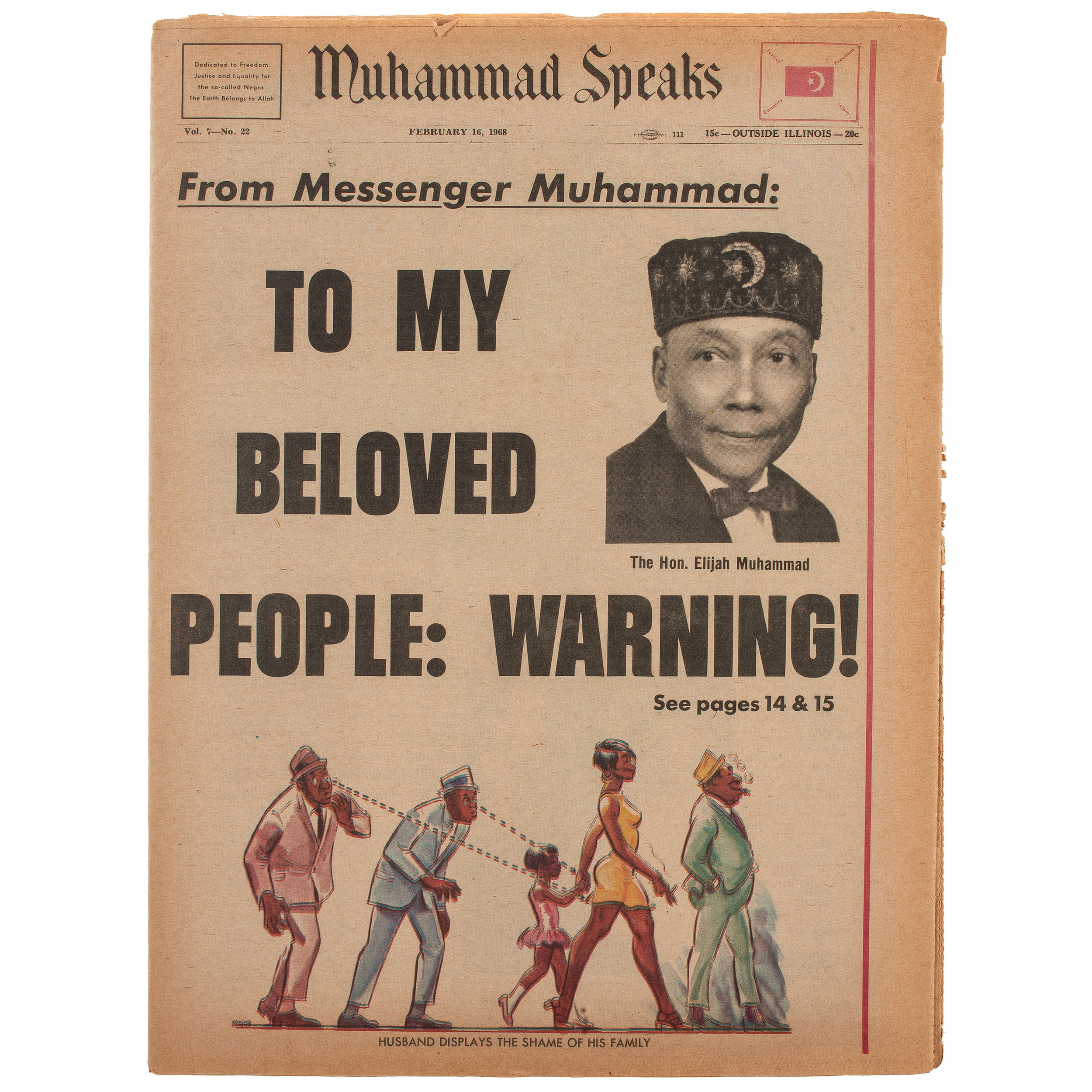 Elijah Muhammad warning to his people