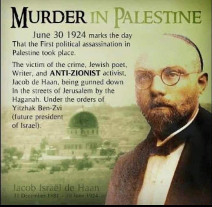 Murdered by Zionist in 1924